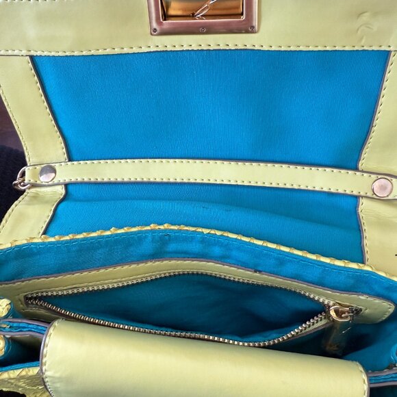 Brian Atwood beautiful leather clutch/crossbody - Picture 4 of 5